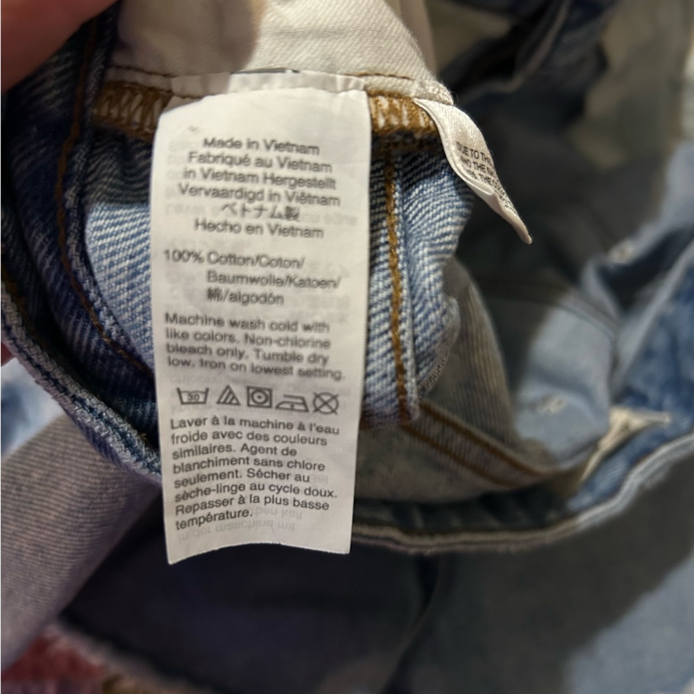 Madewell Relaxed‎ Denim Shorts Distressed Size 33 Style AJ241 - Picture 4 of 7